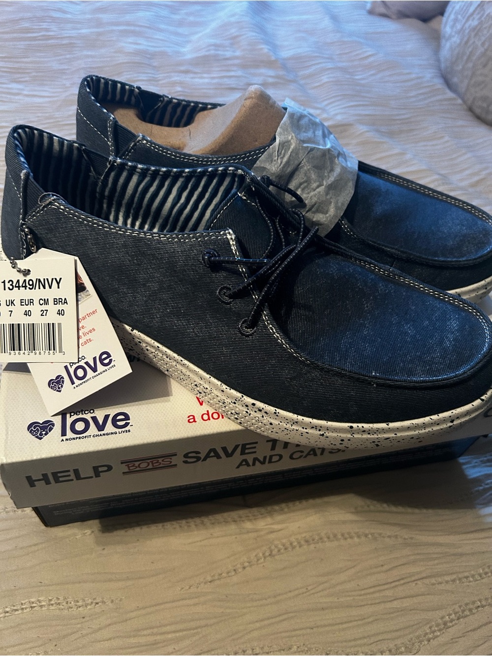 BOBS from Skechers Black Casual Slip-On Loafers with Speckled Sole